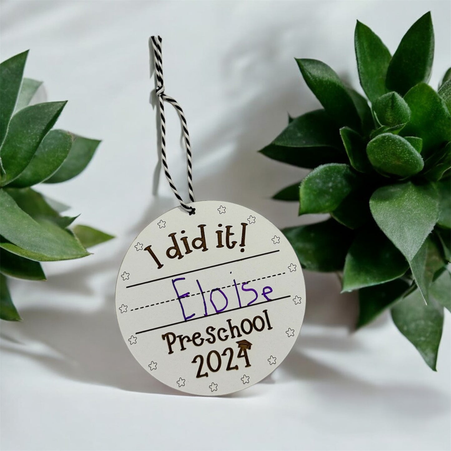 I did it! Handwriting ornament