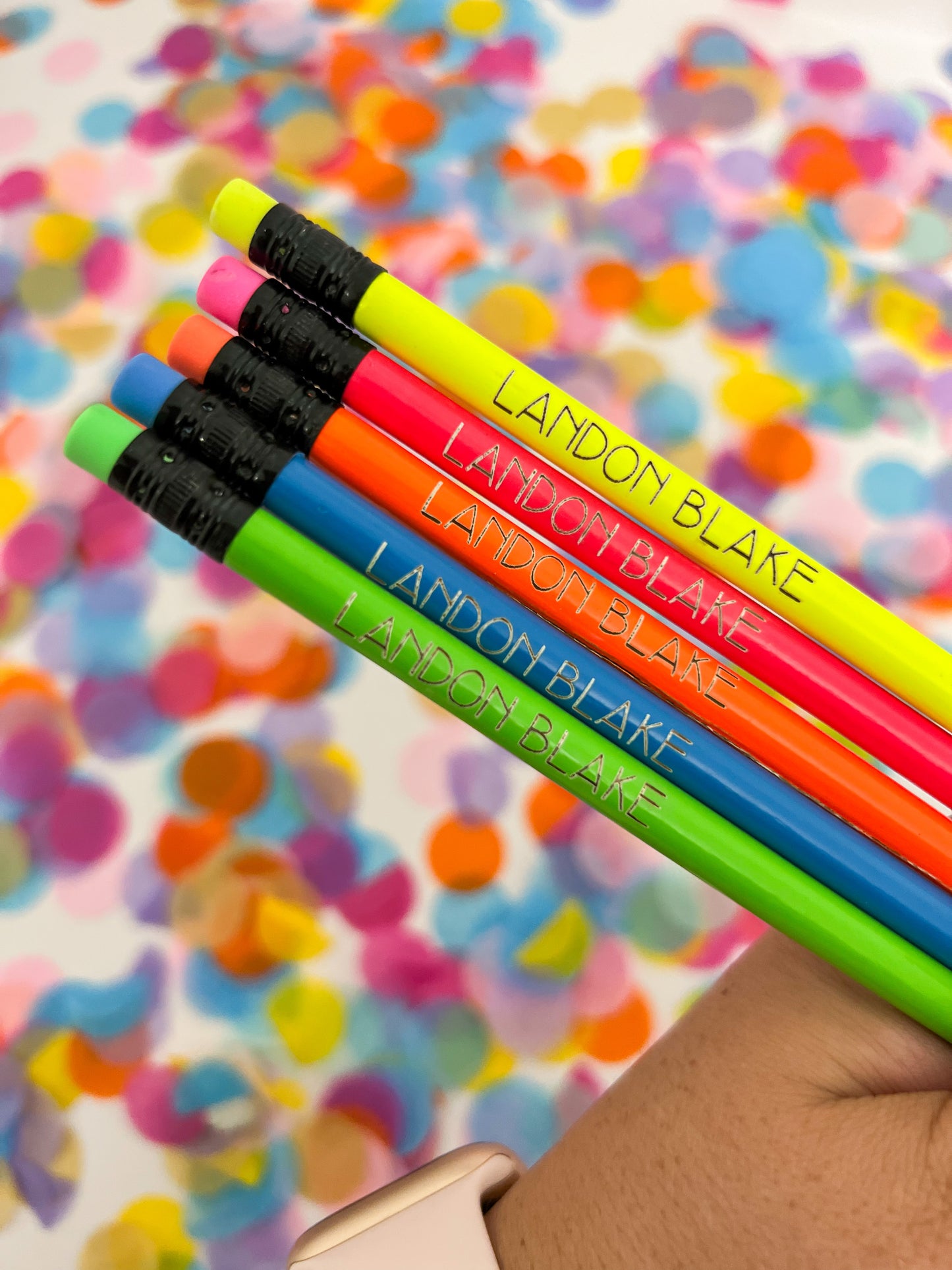 Personalize NEON #2 Pencil - Set of 10