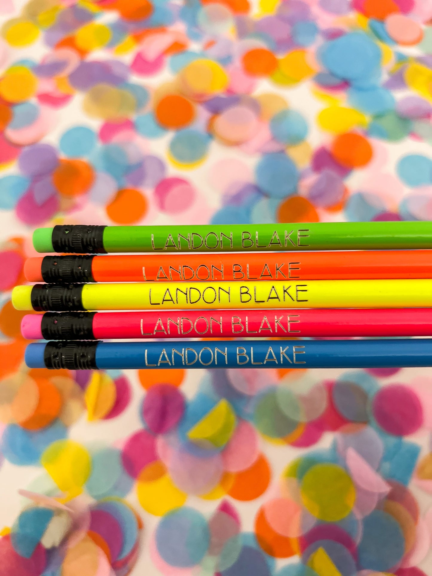 Personalize NEON #2 Pencil - Set of 10