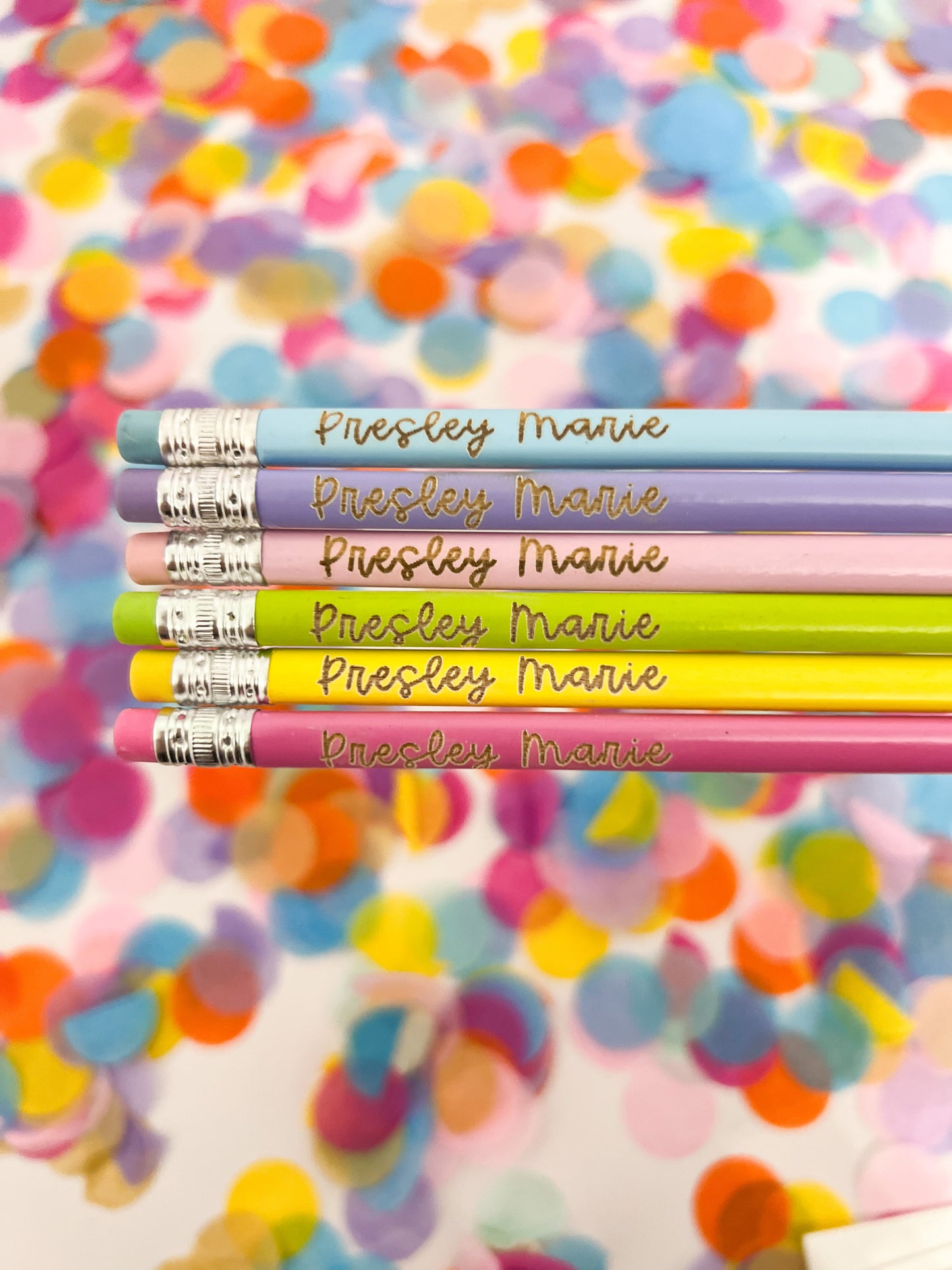 Personalized Pastel #2 Pencils - Set of 12