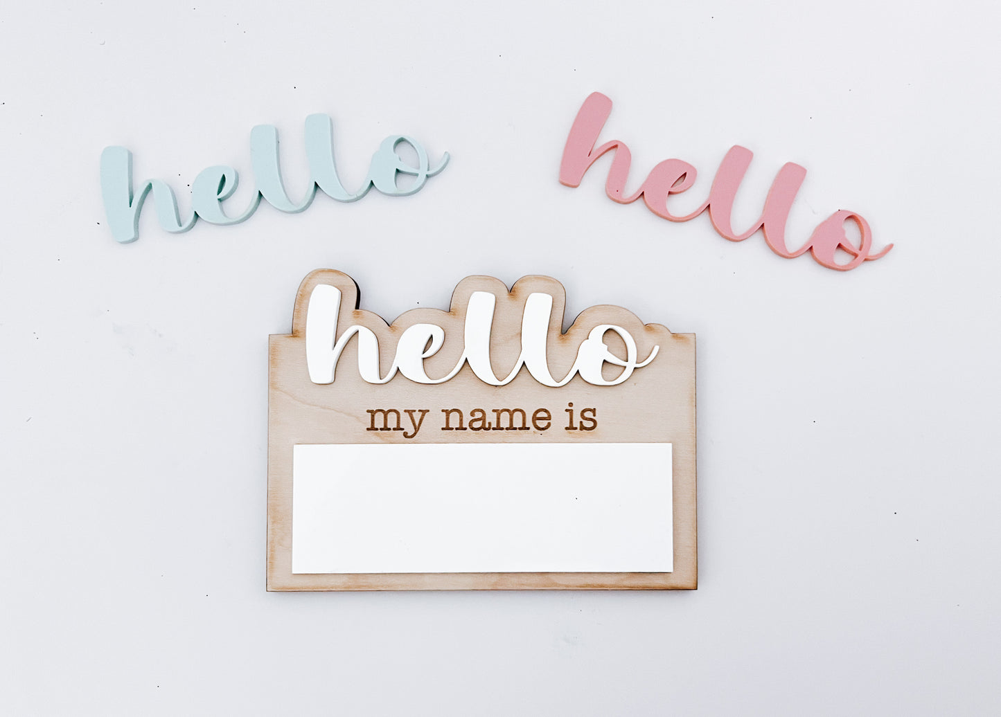 Hello My Name Is Hospital Name Announcement Board - Dry Erase